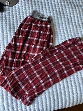 Tommy John Red and White Plaid Lounge Briefs